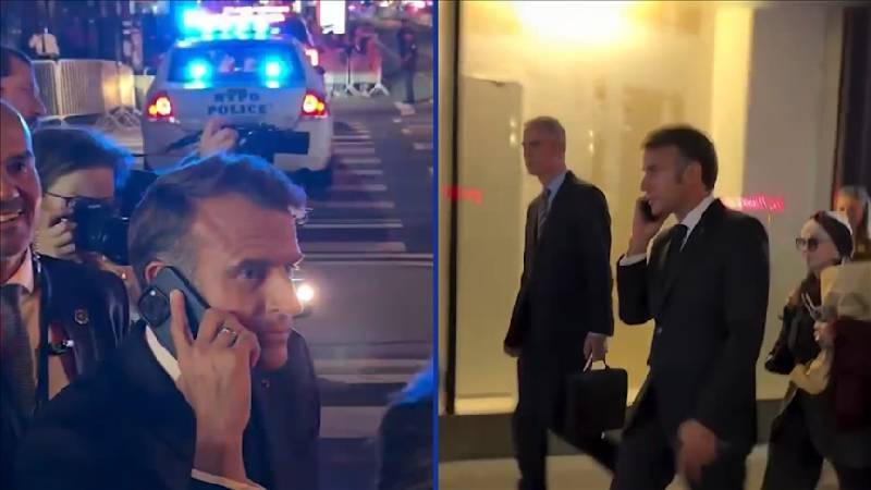Macron, Trump’ın konvoyu yüzünden yolda kaldı: Tahmin et ne oldu, senin yüzünden sokakta bekliyorum